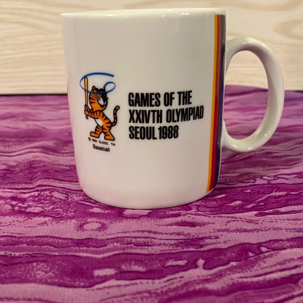 Seoul 1988 Olympic White Mug